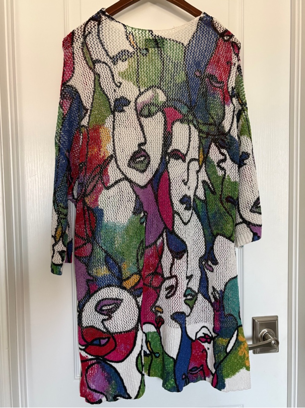 Joseph Ribkoff Abstract Bright and Bold Knit XL Art Teacher Eclectic Maximalism - Picture 3 of 11